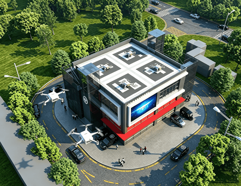 低空經濟無人機配送機場
